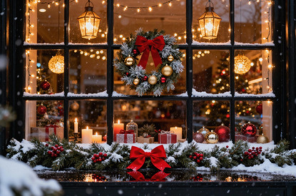 Как украсить окна на Новый 2026 год: лучшие идеи декора