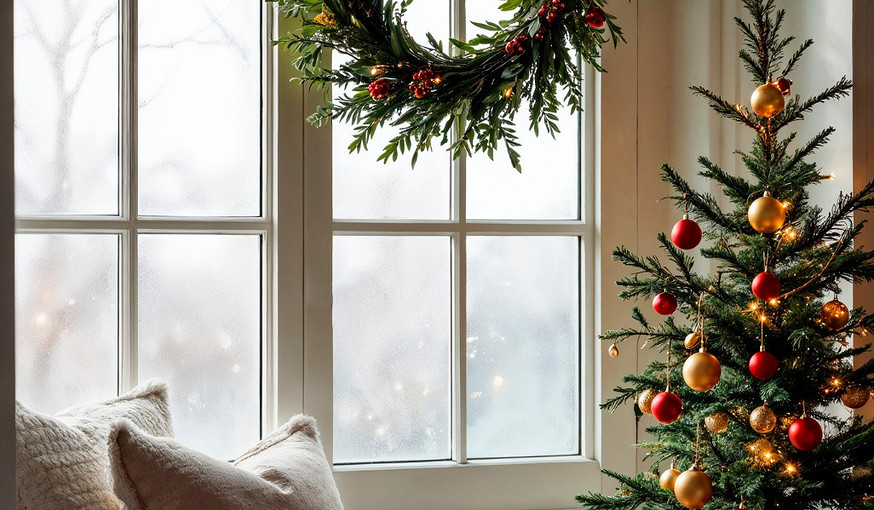 Как украсить окна на Новый 2026 год: лучшие идеи декора