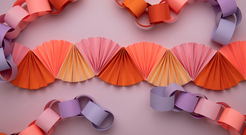 Как сделать гирлянду из бумаги: красивые идеи декора и пошаговая инструкция