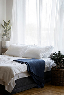 Шторы в спальню 2026: трендовые идеи и оттенки