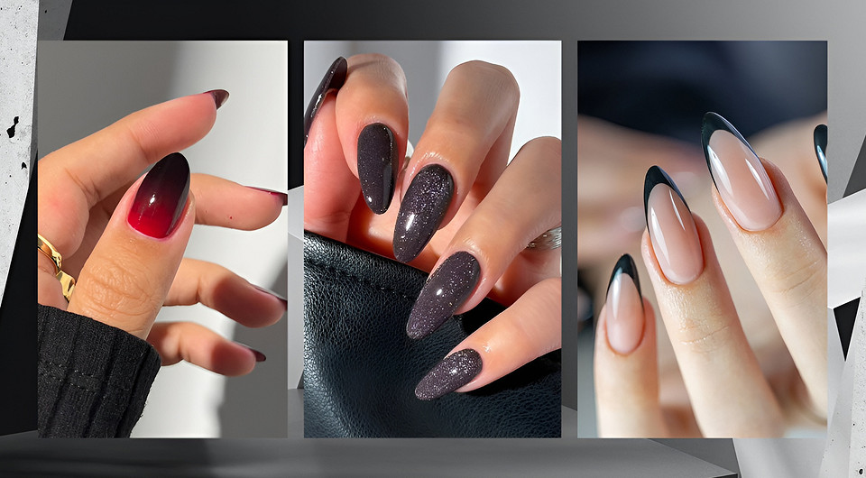 Черный маникюр 2026: классные идеи по временам года