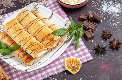 Как приготовить замороженные блинчики на сковороде и в микроволновке