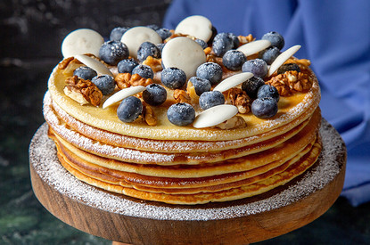 Блинный торт с творожным кремом: пошаговый рецепт