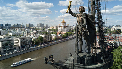 Памятник Петру Первому в Москве - одна из самых известных работ Церетели