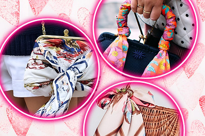 Как завязать платок на сумку: 5 стильных способов