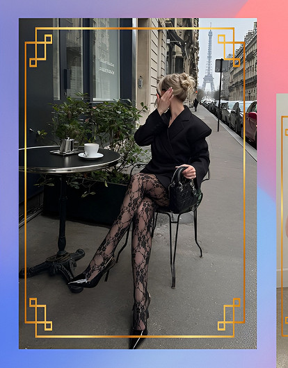 Дерзко, но со вкусом: как носить ажурные колготки в 2025 году