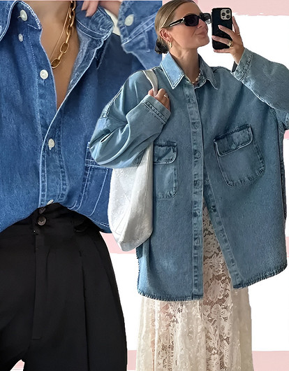 С чем носить джинсовую рубашку: 6 трендовых сочетаний