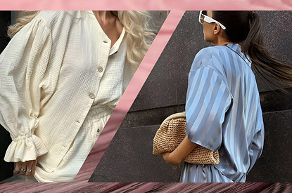 Из постели — на бранч: осваиваем пижамный стиль