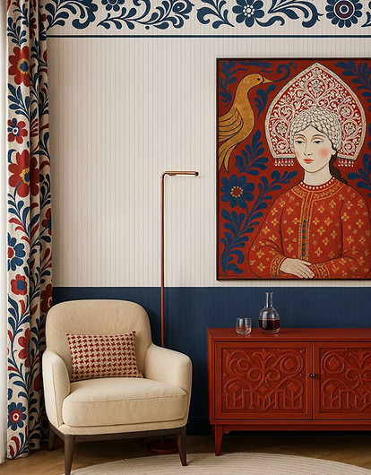 Современный русский стиль в интерьере: 7 идей для оформления квартиры или дома