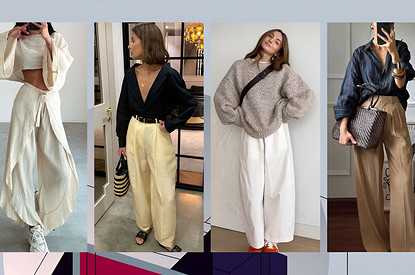 С чем носить льняные брюки осенью: сочетания с трикотажем, пальто и обувью