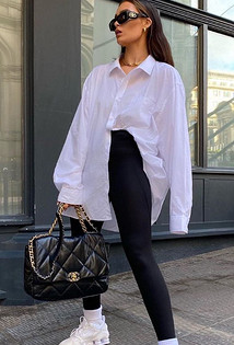 С чем носить женские леггинсы: 7 модных сочетаний