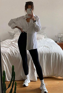 С чем носить женские леггинсы: 7 модных сочетаний