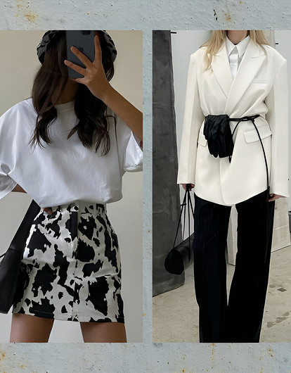 Наряды «белый верх, черный низ»: 8 идей, как обыграть классику