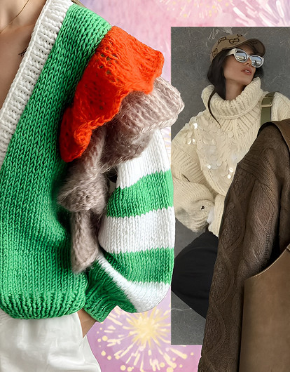 Свитеры крупной вязки — самый уютный тренд осени 2025