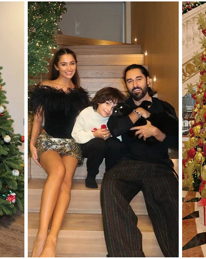 От уютного дома до солнечных островов и заснеженных склонов: где и как звезды встретили Новый год и проводят каникулы