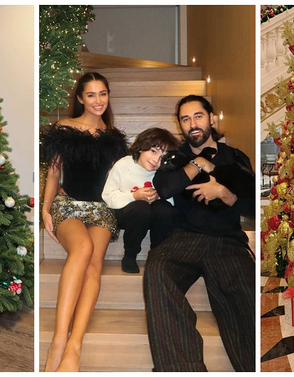 От уютного дома до солнечных островов и заснеженных склонов: где и как звезды встретили Новый год и проводят каникулы