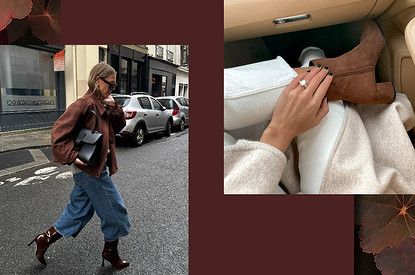 С чем носить коричневые сапоги: 5 идей, которые мы подсмотрели у инфлюенсеров