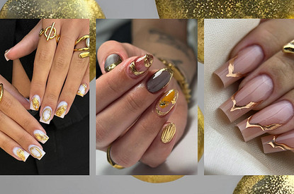 Маникюр 2026 с золотом: тонко, стильно и без лишнего блеска