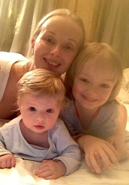 Марина Коташенко с сыновьями