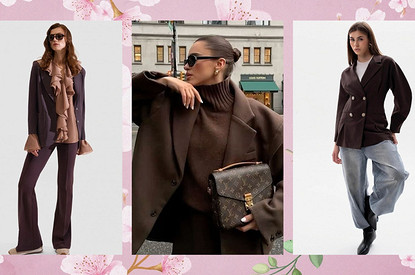 Коричневый пиджак: с чем носить его каждый день — учимся у модных блогеров