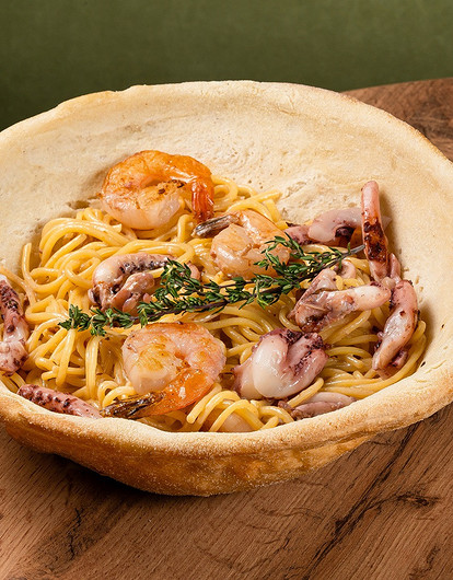 Спагетти в съедобной тарелке – уже в меню iL Патио