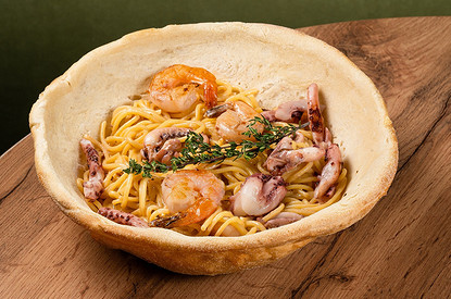 Спагетти в съедобной тарелке – уже в меню iL Патио