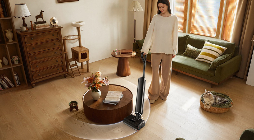 Dreame представила в России ультратонкий моющий пылесос G12S Pro с высокой автономностью и силой всасывания