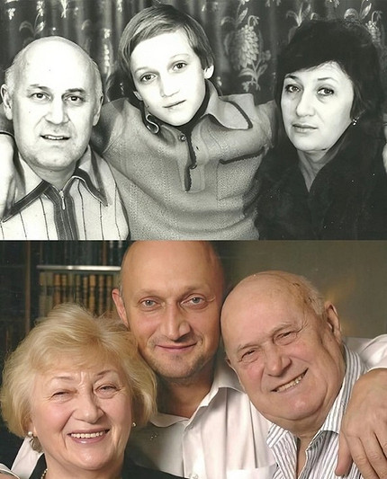  Гоша Куценко с родителями