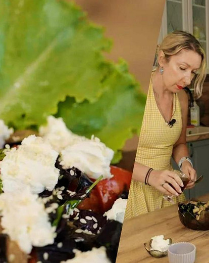 Салат из хрустящих баклажанов как в ресторане — готовим с журналом Лиза