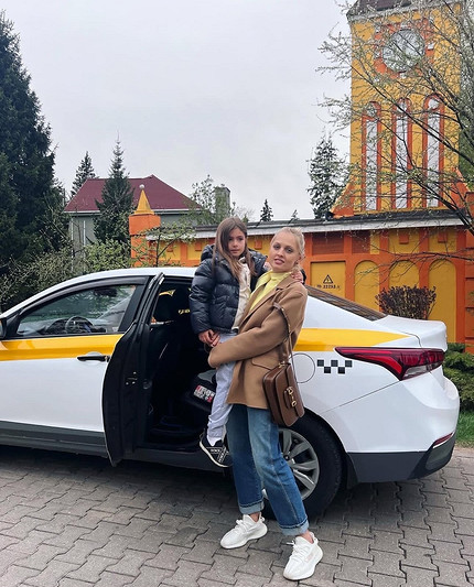 Янина Студилина с дочкой
