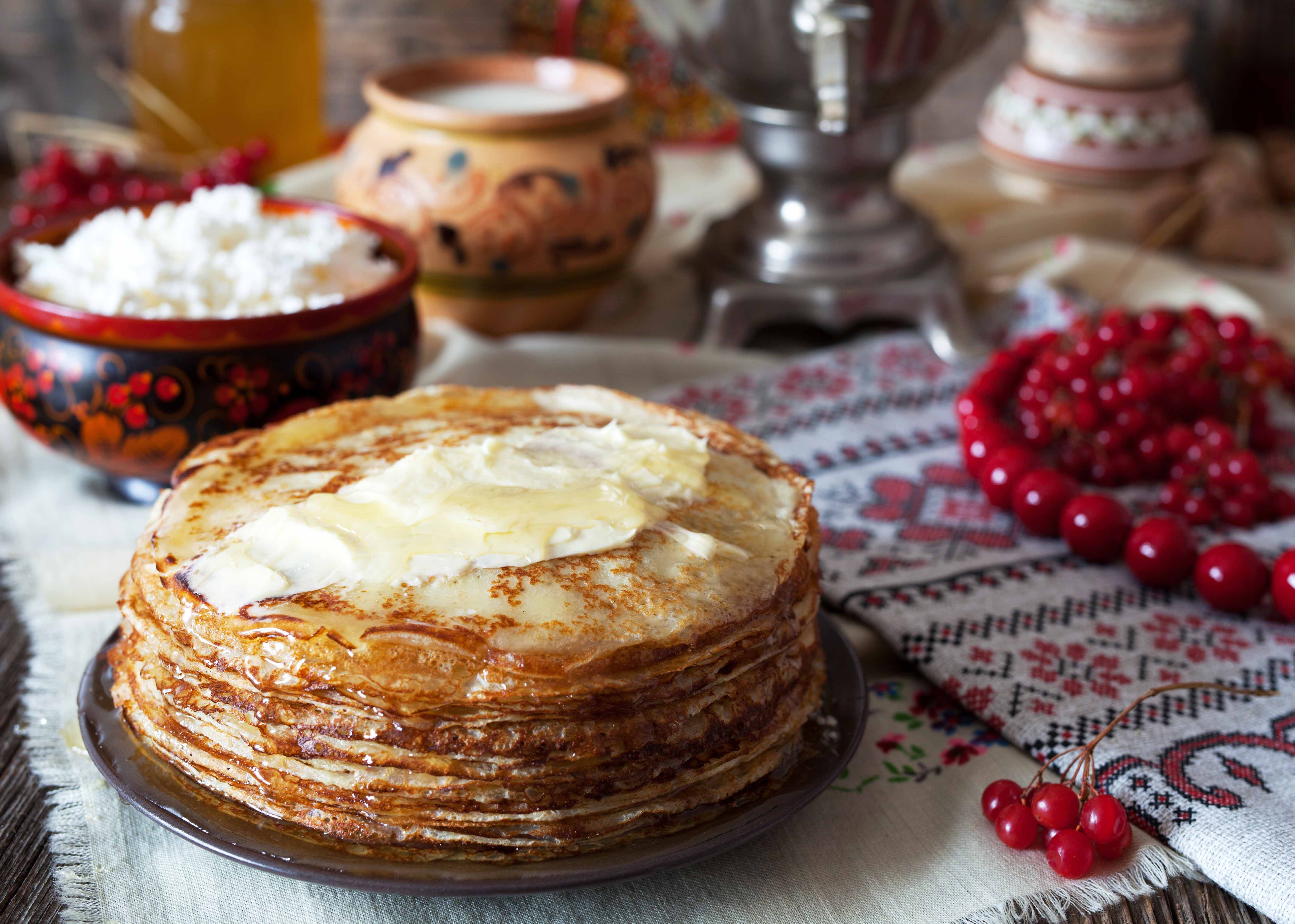 Русский пирог на жирную масленицу