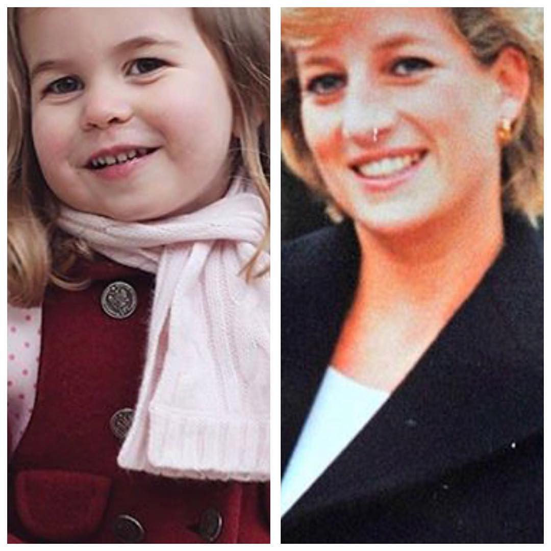 Поклонники обнаружили необычайное сходство маленькой дочери Кейт Миддлтон и принцессы Дианы