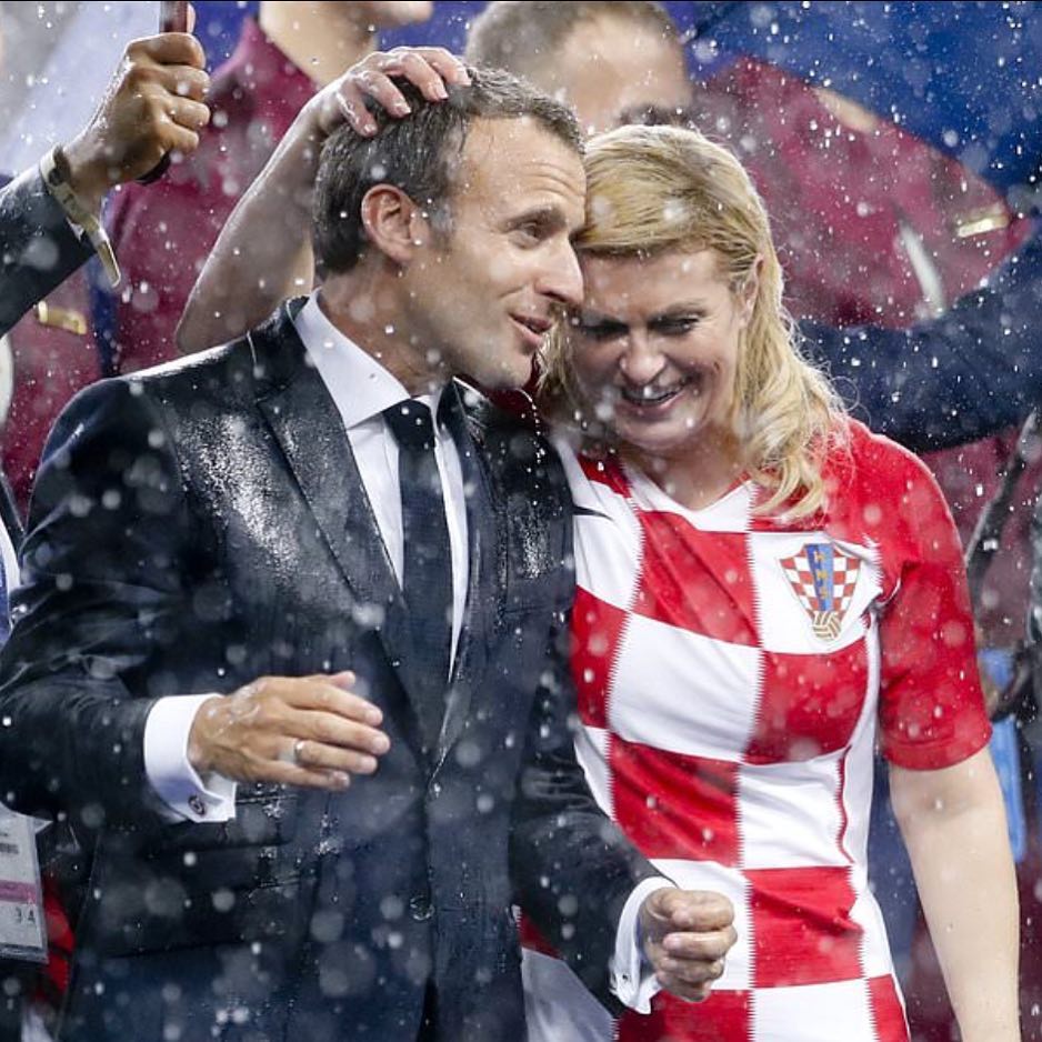 Президент Хорватии безоговорочно затмила Брижит Макрон на закрытии мундиаля