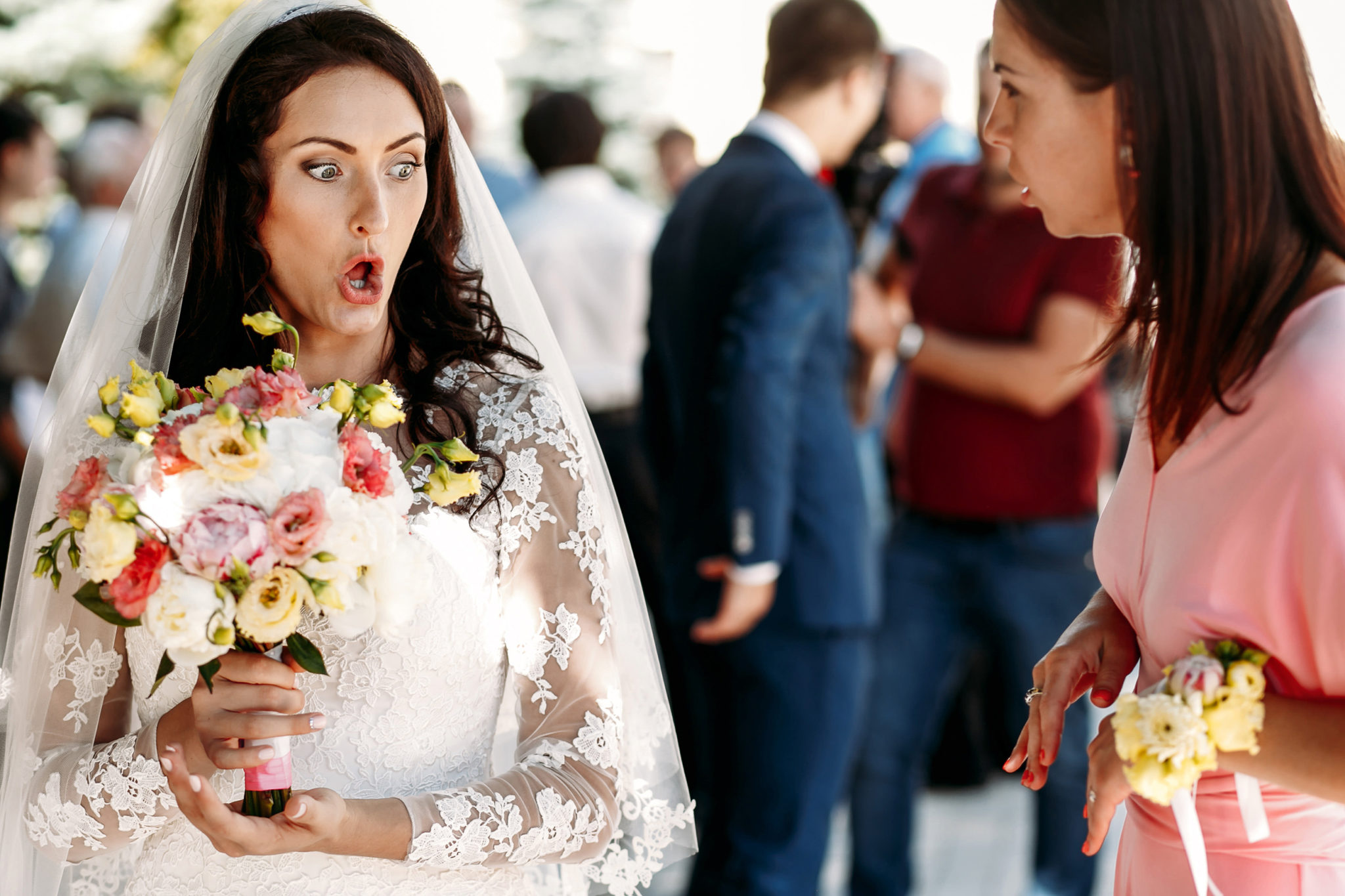 Невеста в шоке